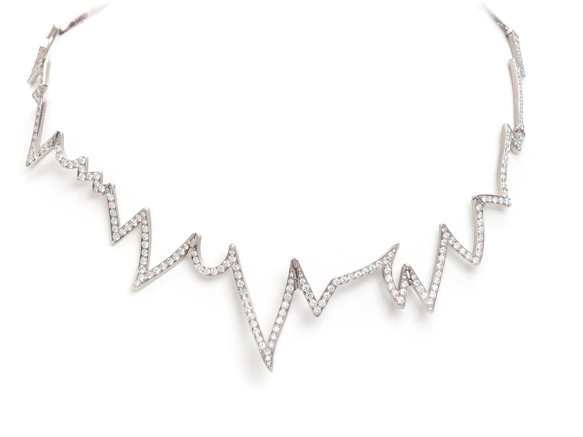 LUZ CAMINO, WHITE GOLD AND DIAMOND NECKLACE