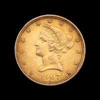 A 1907 Liberty Head $10 Gold Coin
