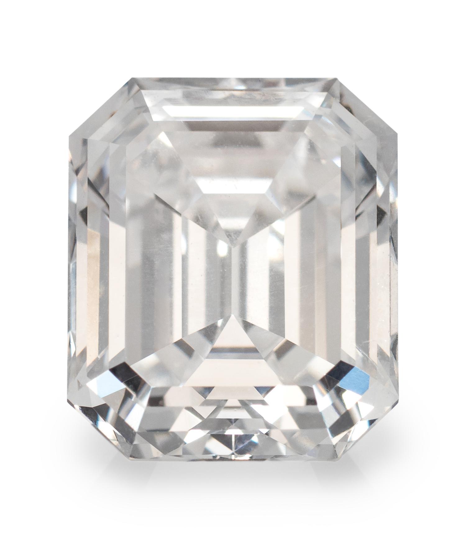 A 2.39 Carat Octagonal Step Cut Diamond,