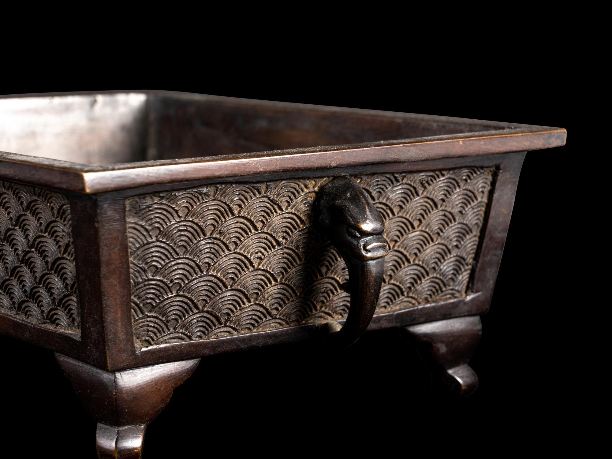 A Japanese Bronze Incense Burner