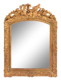 A Régence Style Giltwood Mirror