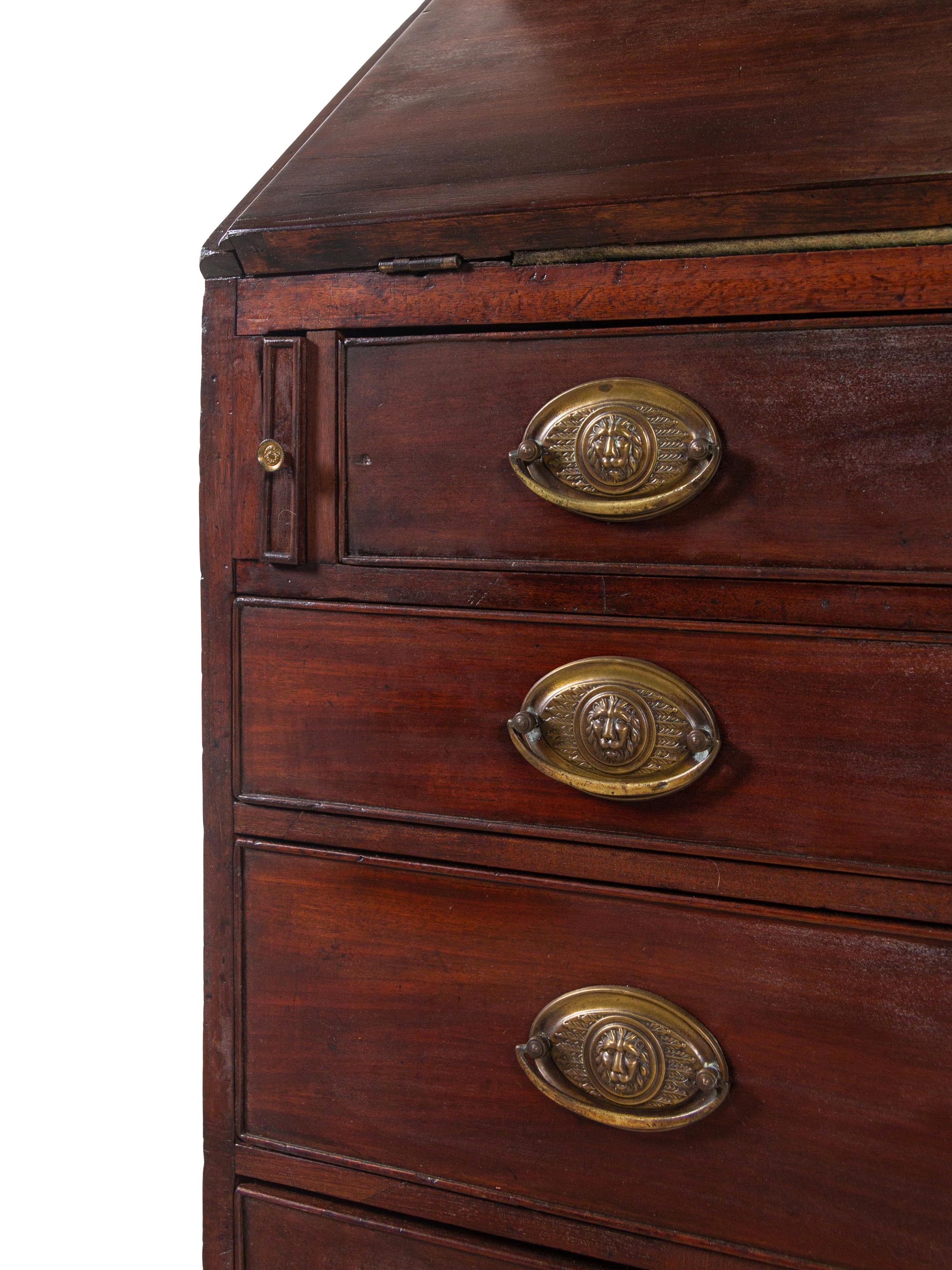 A George III Style Mahogany Secretary Bookcase