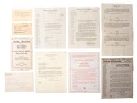 [SOCIALISM] -- [COMMUNISM]. Ephemera from early-20th century far left and progressive politics.