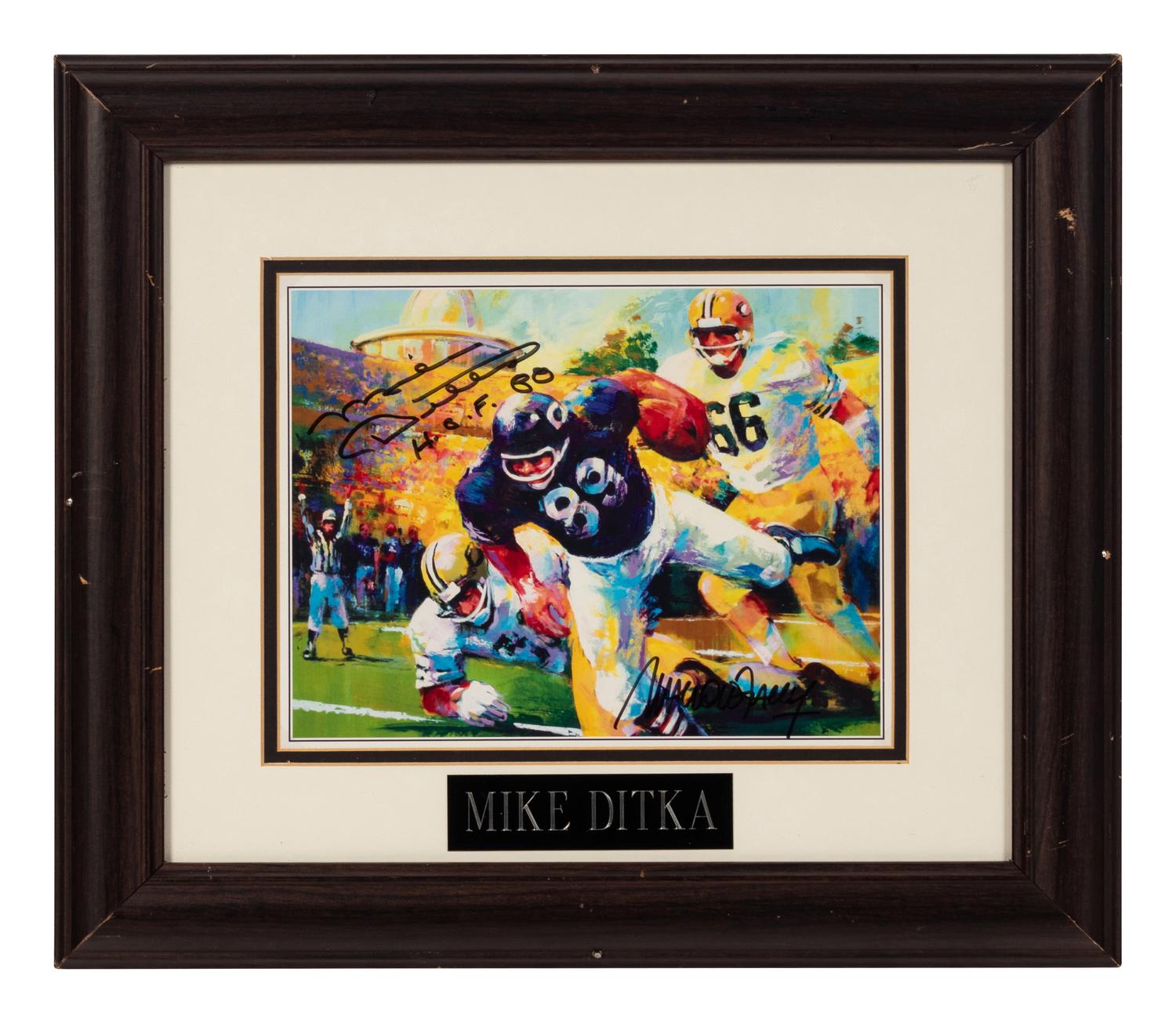 A Group of Four Mike Ditka Artworks Formerly Displayed at Mike Ditka’s Restaurant