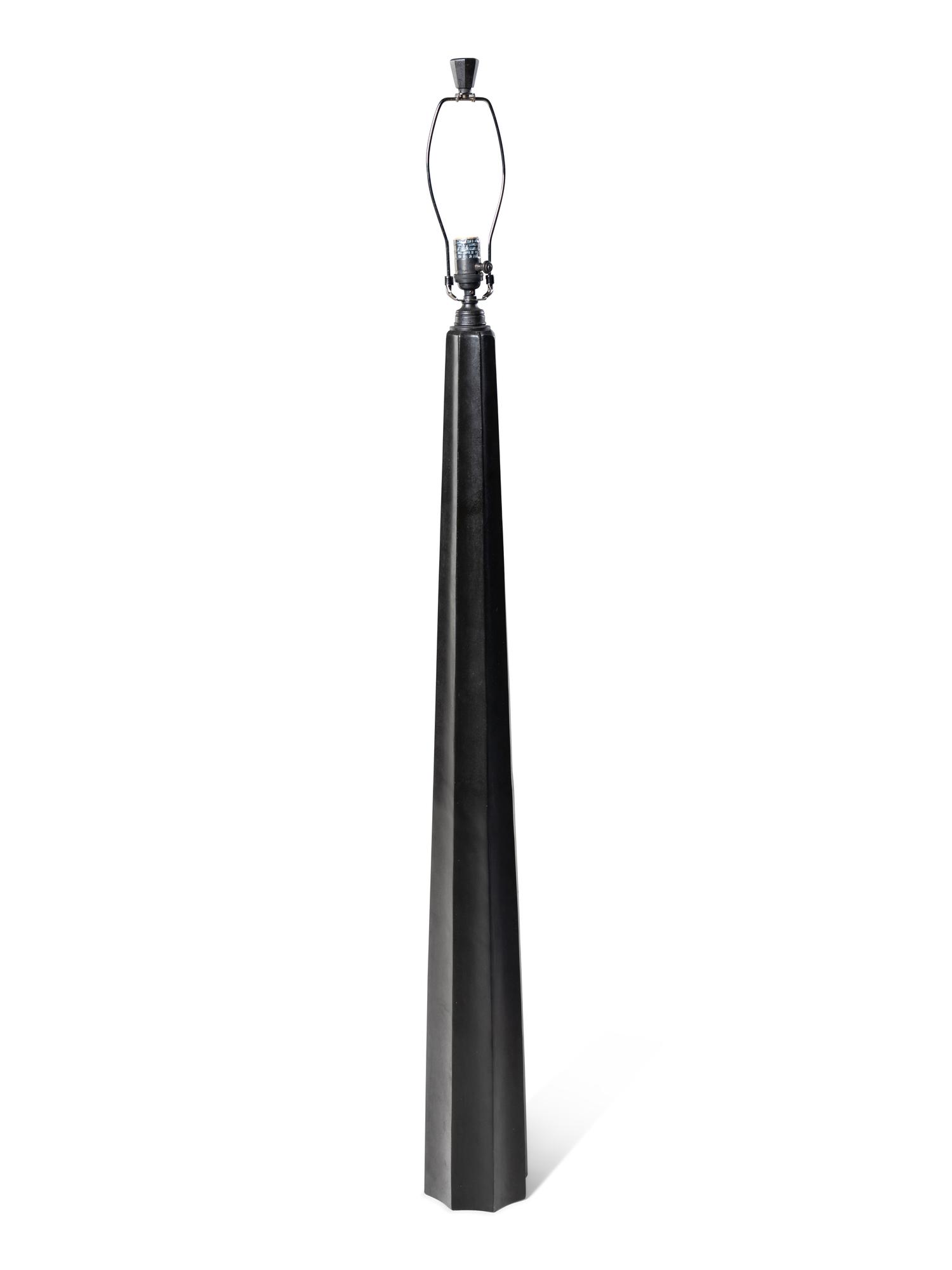 A Contemporary Patinated Metal Floor Lamp