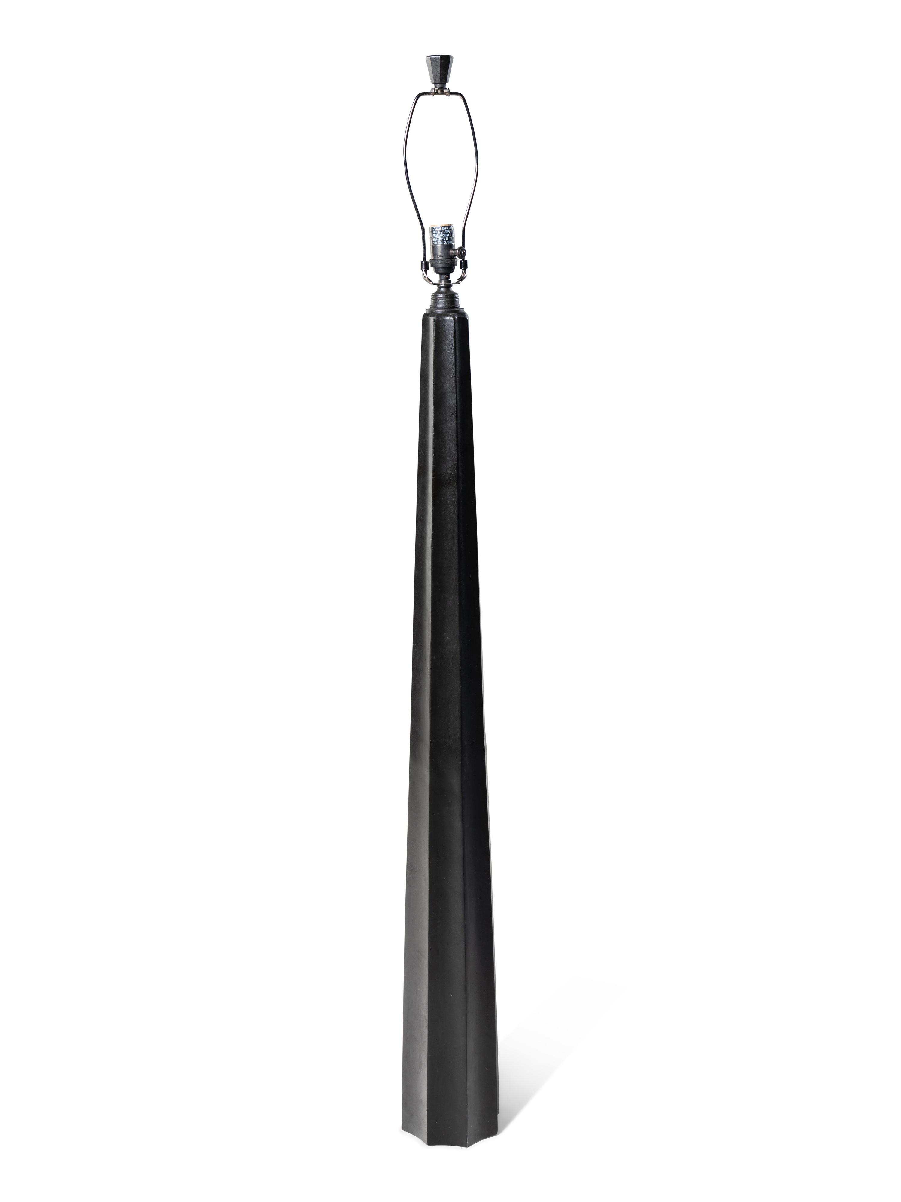 A Contemporary Patinated Metal Floor Lamp
