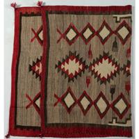 Navajo Pictorial Weaving / Rug, with Weaving Combs