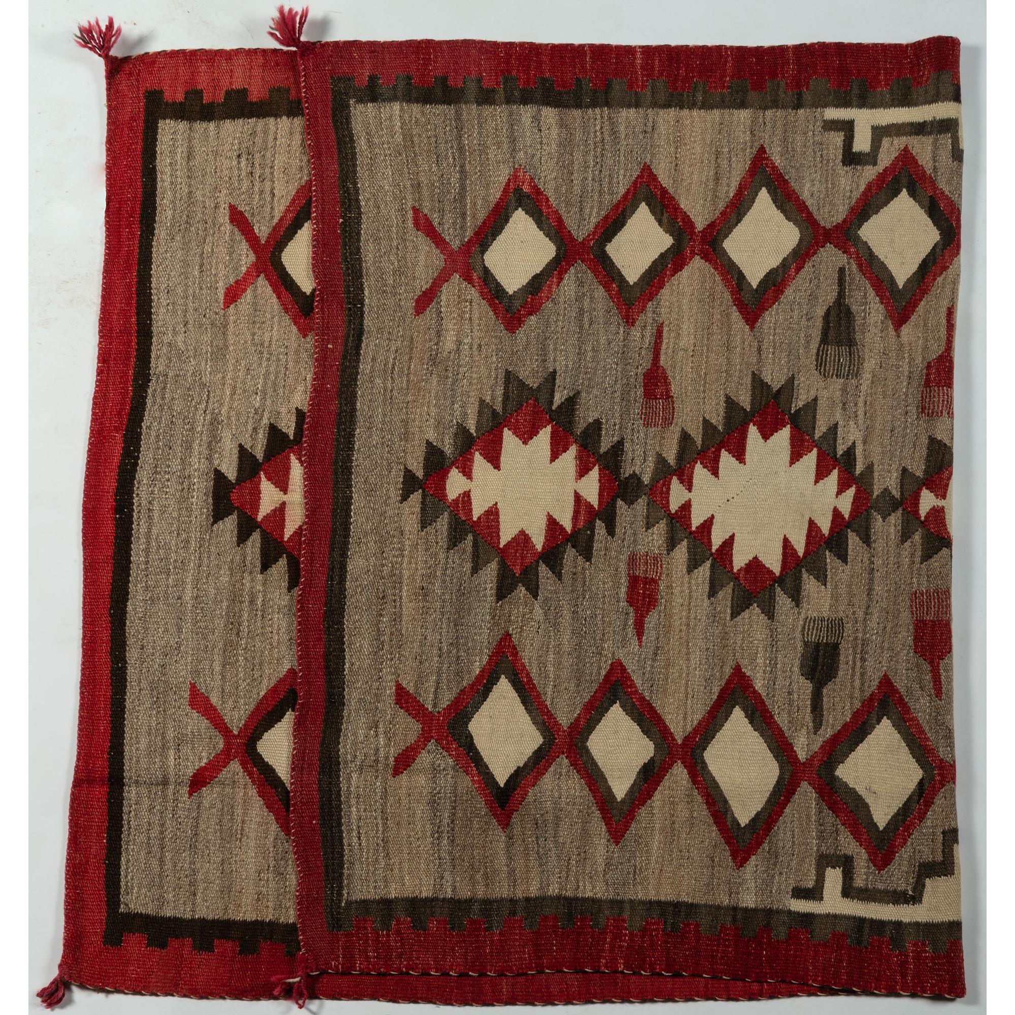 Navajo Pictorial Weaving / Rug, with Weaving Combs