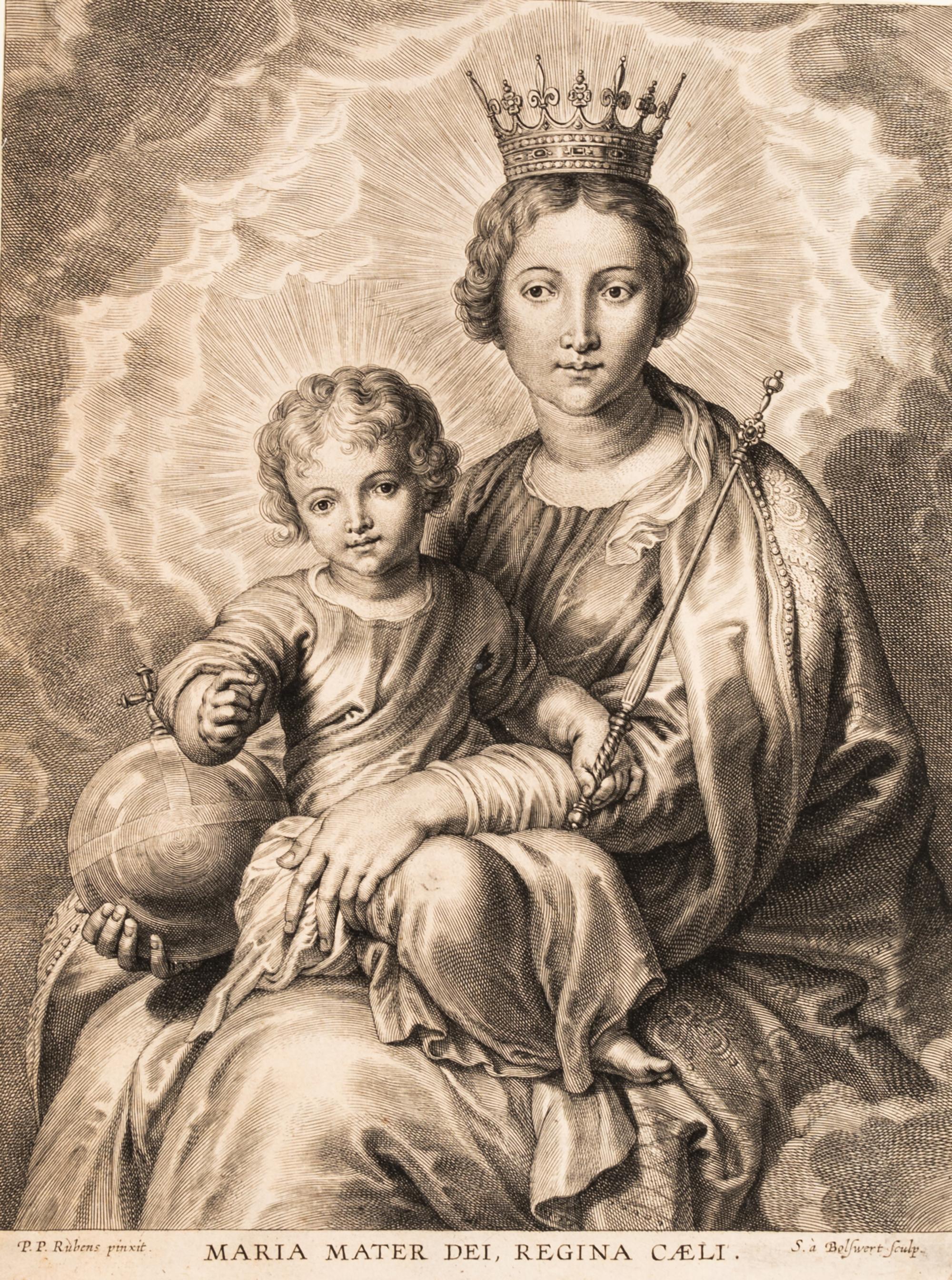 After Peter Paul Rubens, (Flemish, 1577-1640), A group of five works: Virgo quem genuit and Adoravit by Schelte A. Bolswert (Dutch, 158
