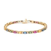 MULTIGEM AND DIAMOND BRACELET