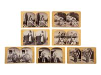 [NATIVE AMERICANS]. O'SULLIVAN, Timothy (1840-1882), photographer. A group of 7 Wheeler Expedition stereoviews of Southwestern Indian subjects, including: