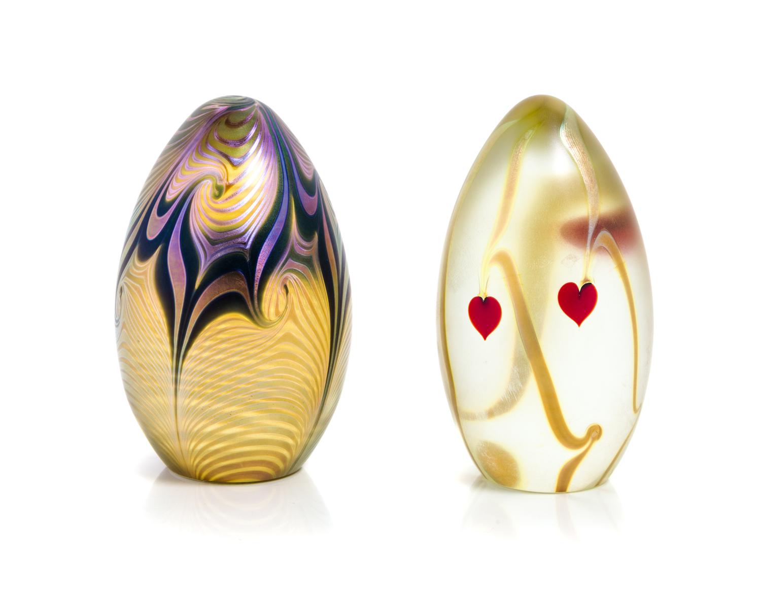 Correia, SECOND HALF OF 20TH CENTURY, a group of two glass paperweights
