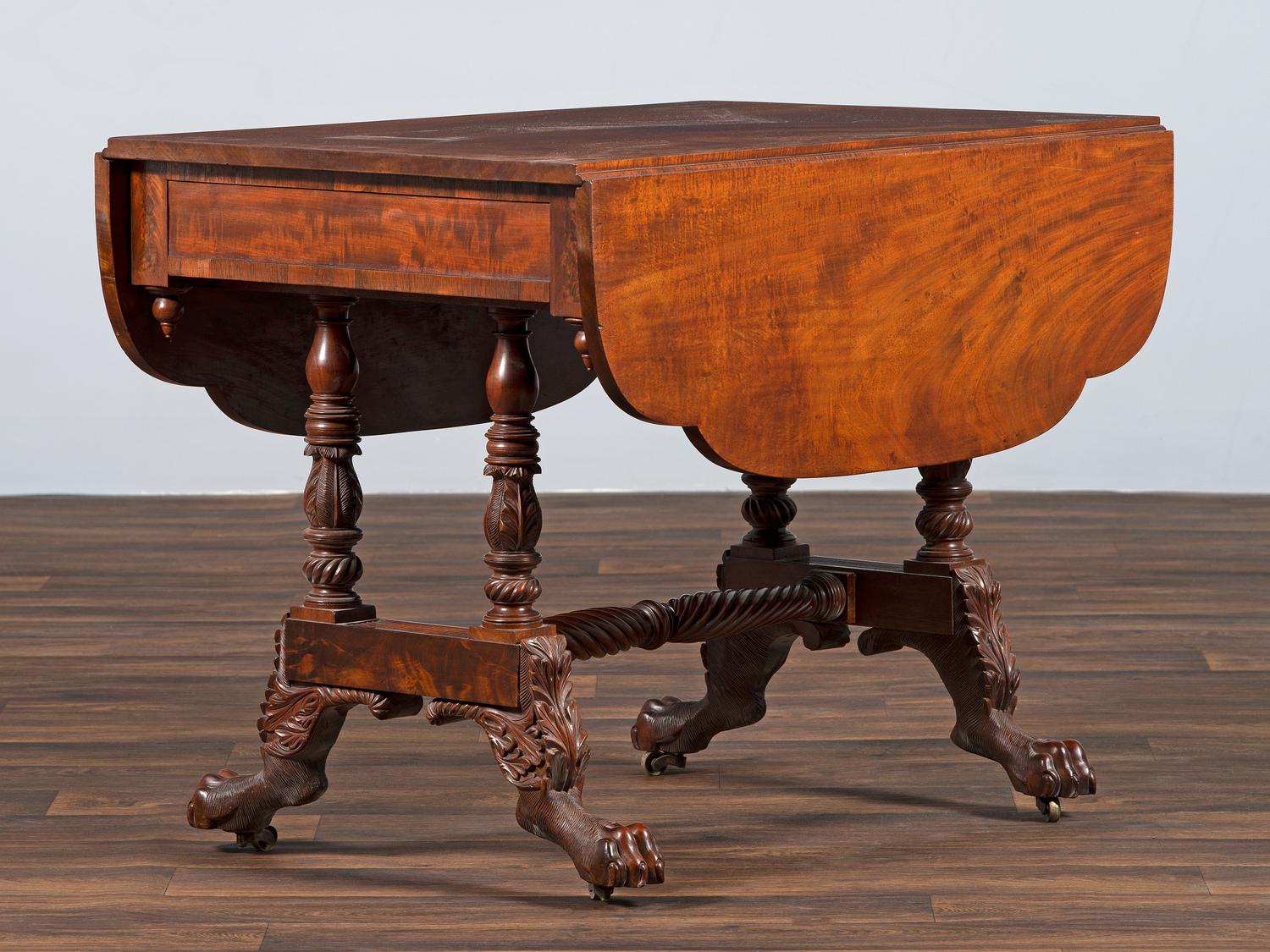 A Classical Mahogany Drop-Leaf Table