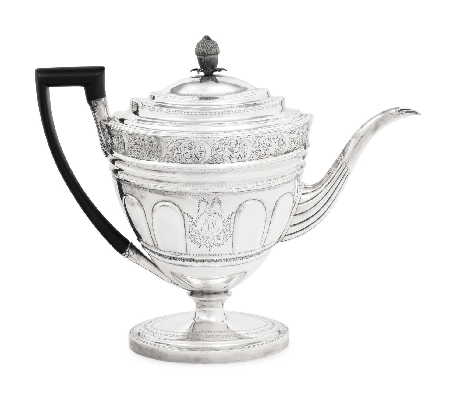 A George III Silver Four-Piece Tea and Coffee Service