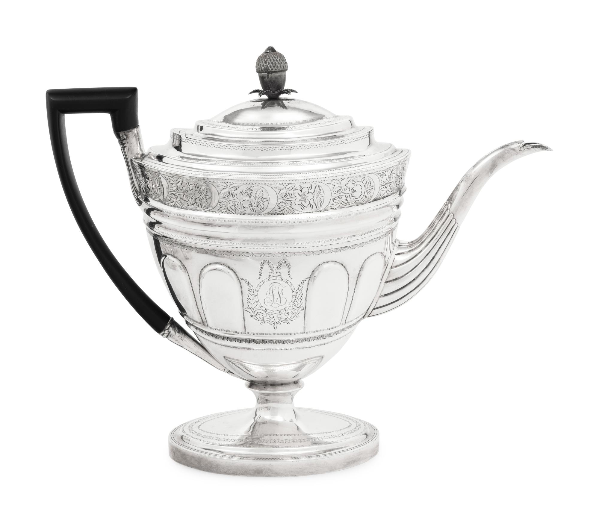 A George III Silver Four-Piece Tea and Coffee Service