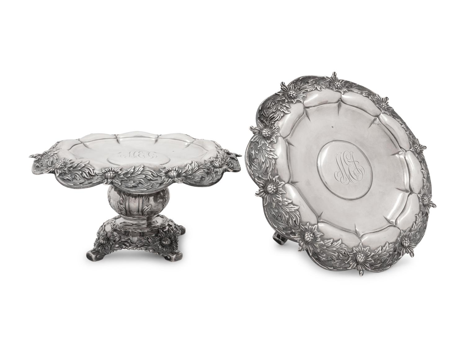 A Pair of Tiffany & Co. Silver Tazze