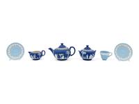 An Assembled Wedgwood Jasperware Tea Service
