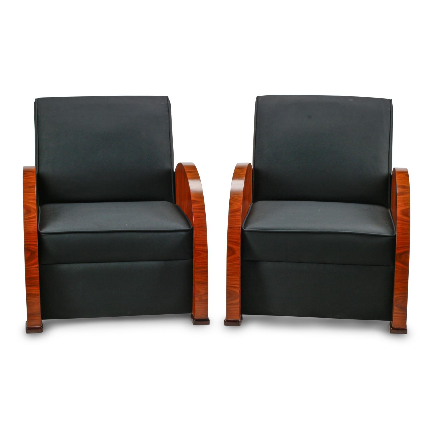 Art Deco Style 20th Century — Pair of Art Deco Style Armchairs
