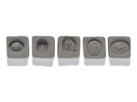 A Roman Iron Ring and Four Ring Stones