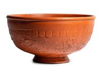A Roman Red-Ware Bowl with a Hunting Scene