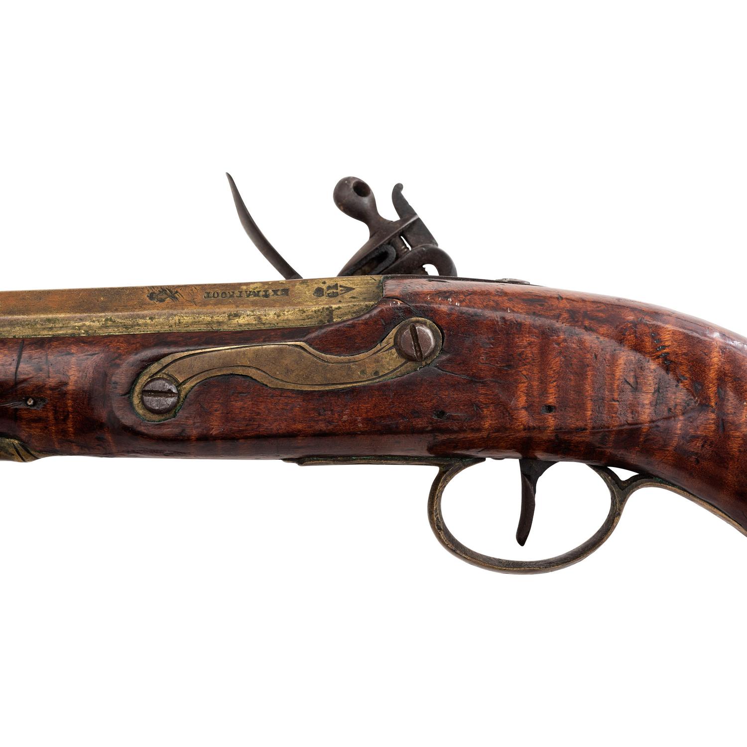 British Board of Ordnance Marked Brass Barreled Flintlock Trade Pistol by Sharpe