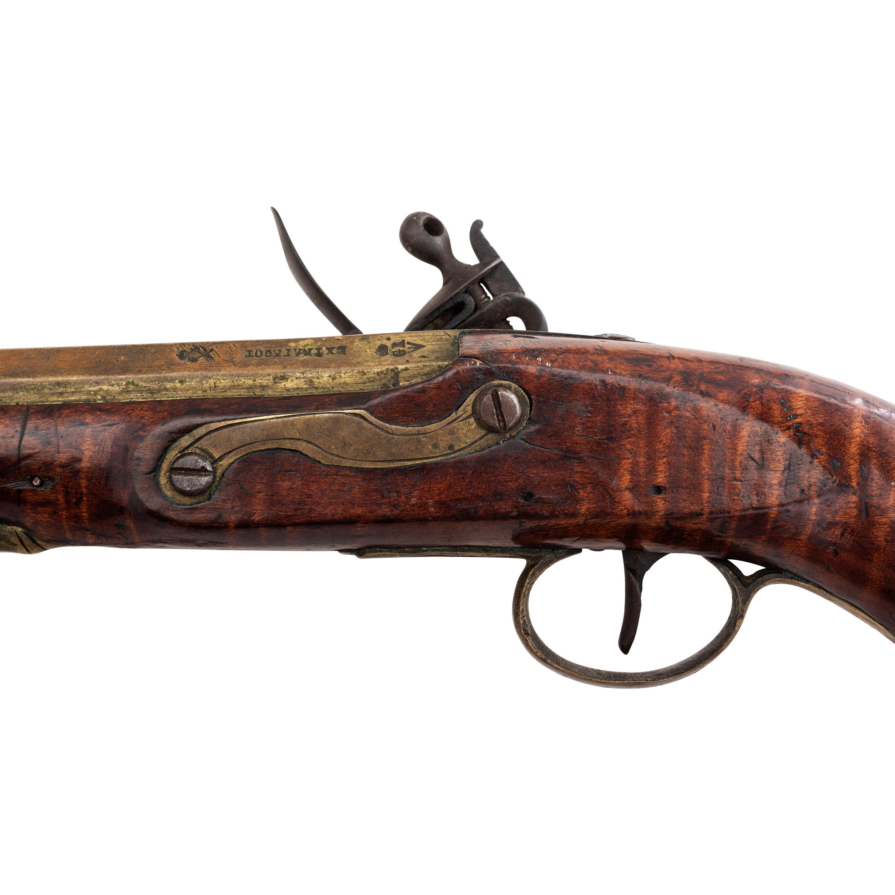 British Board of Ordnance Marked Brass Barreled Flintlock Trade Pistol by Sharpe
