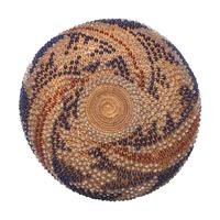 Pomo Beaded Basket, Patriotic Colors