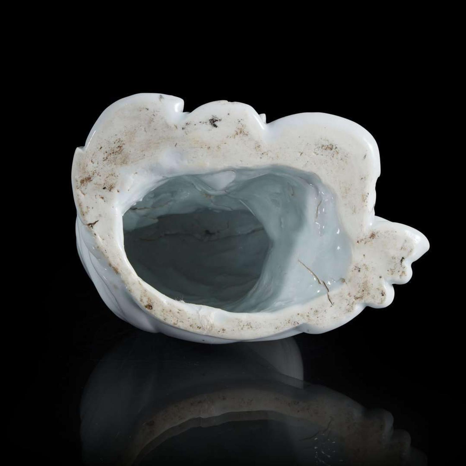 A Chinese blanc de Chine figure of Bodhidharma 德化瓷菩提达摩