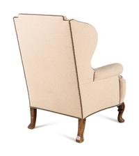 A Pair of Queen Anne Style Wingback Armchairs