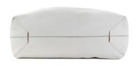 An Hermes Blanc/Chamois 45cm Taurillon Clemence Double Sens Tote, 17.5" x 15.5" x 5".
