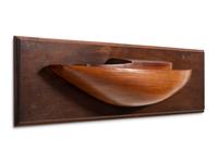Two Mounted Half Hull Models