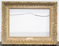 A Painted Wood Frame Height 16 3/4 x width 21 1/4 inches.