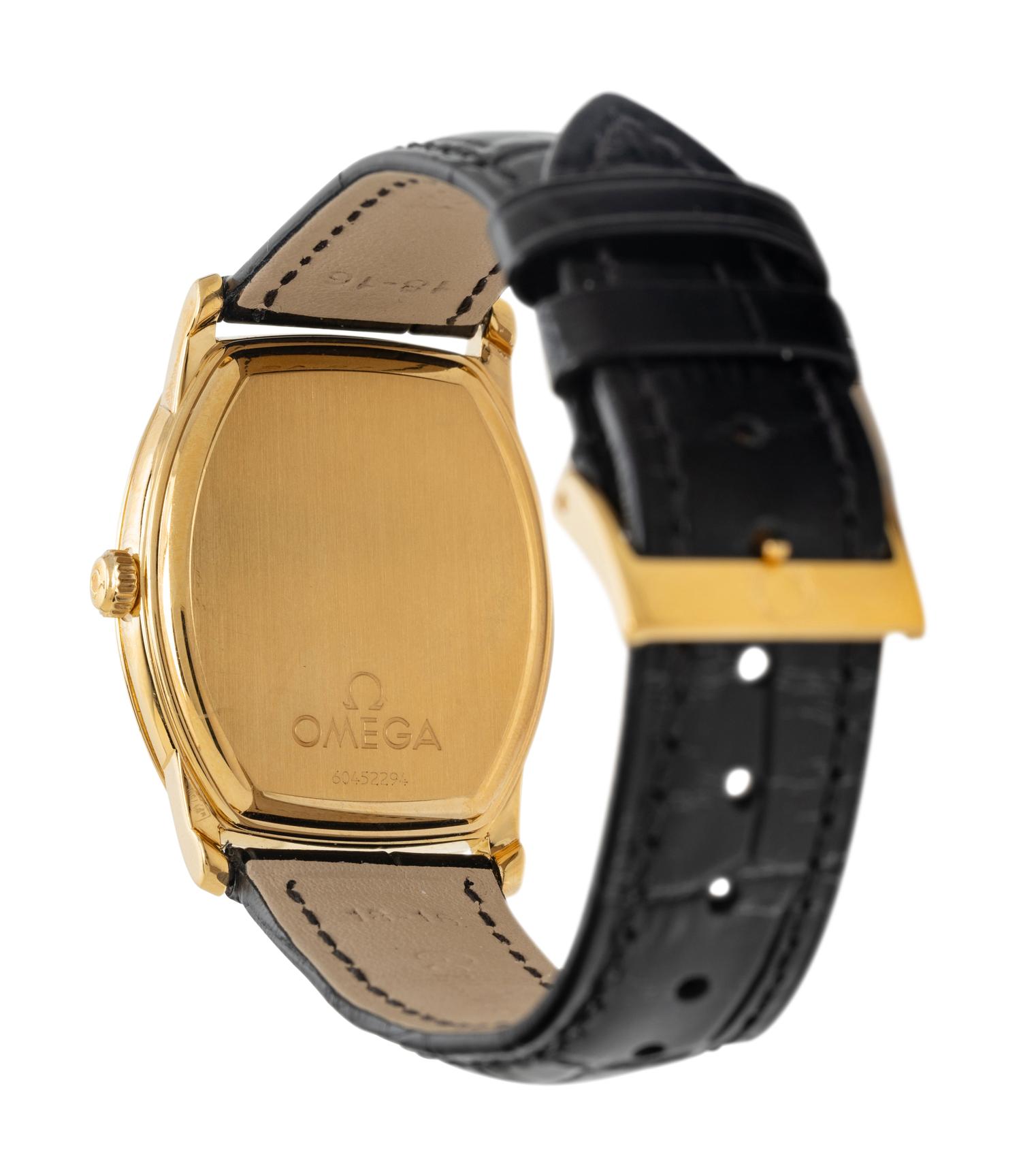 OMEGA, 18K YELLOW GOLD 'DEVILLE PRESTIGE' WATCH