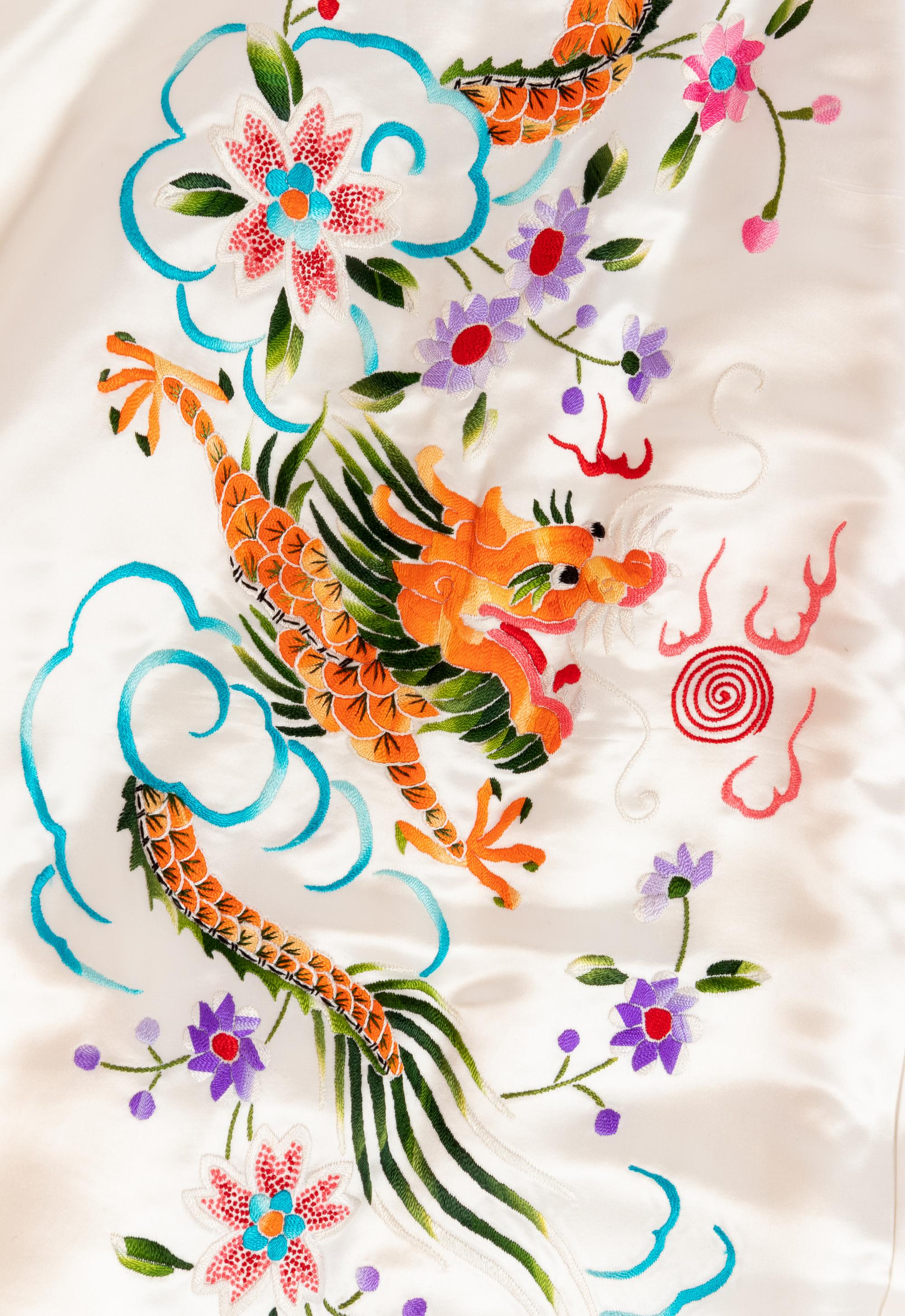 Three Chinese Silk Embroidered Lady's Articles