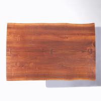 Trestle dining table with 3 butterfly joints, 1977