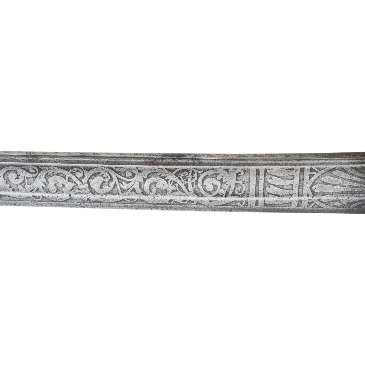 Non-Regulation Import Staff & Field Officers Sword of Capt. Albert Foster - 25th Mass Infantry