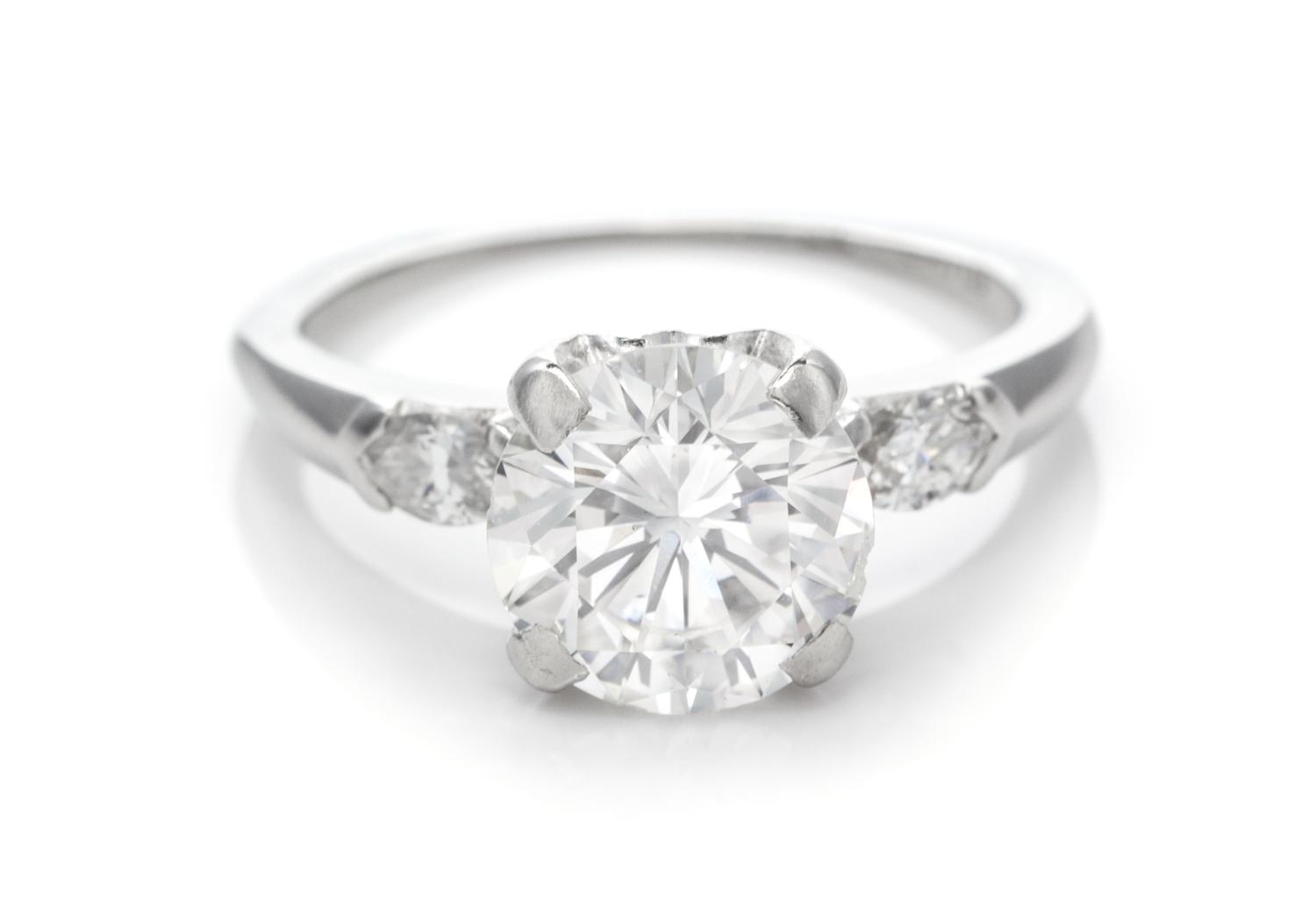 A Platinum and Diamond Ring, 3.00 dwts.