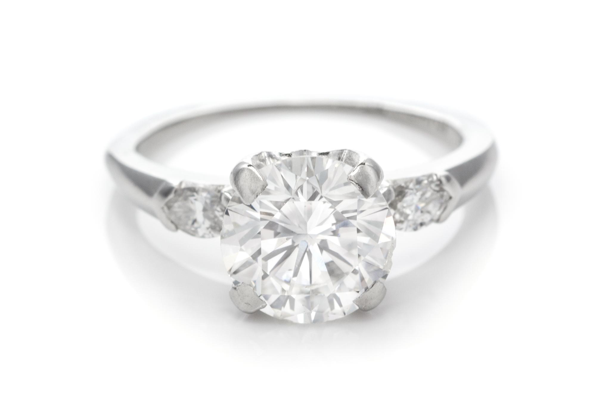 A Platinum and Diamond Ring, 3.00 dwts.