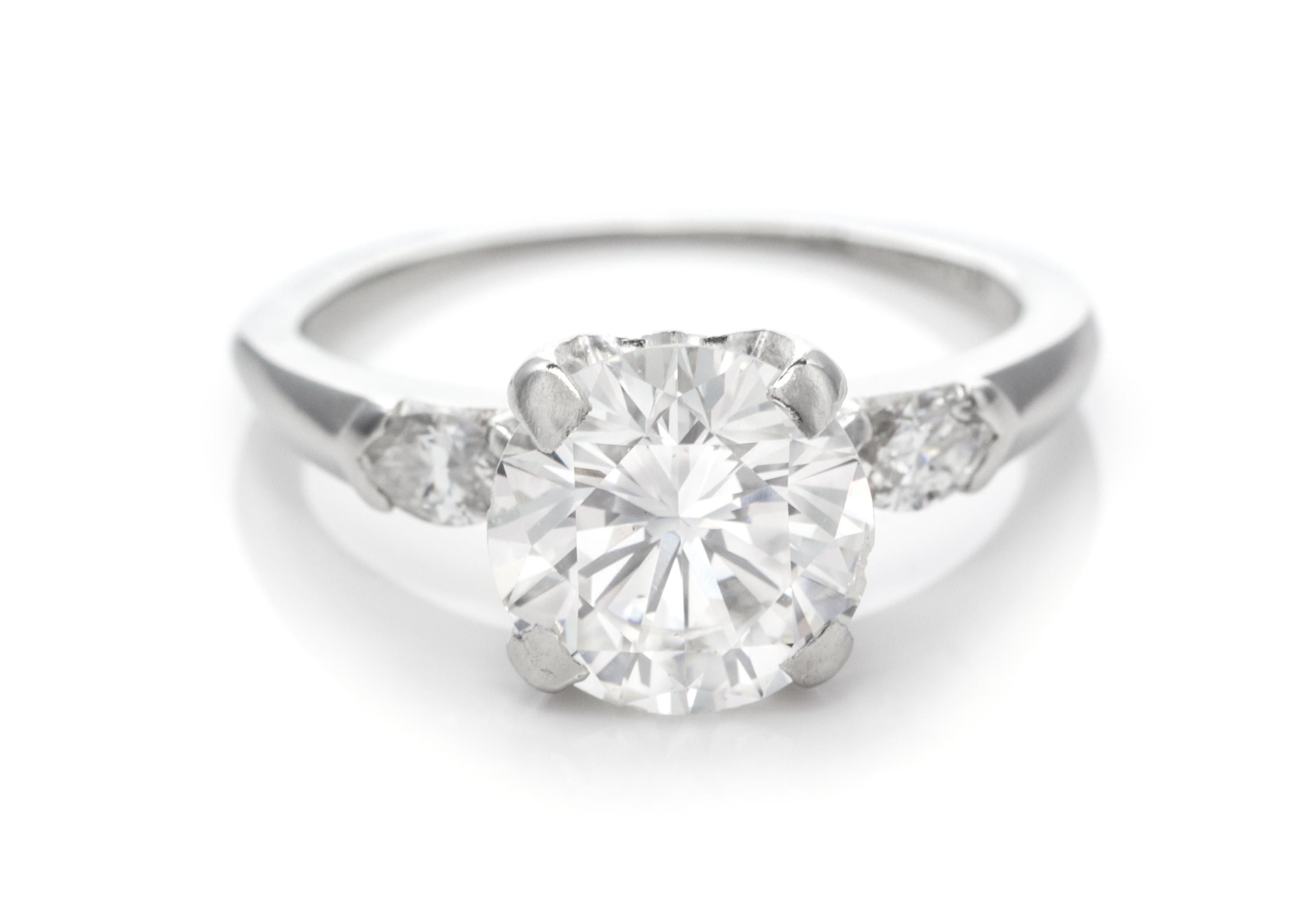 A Platinum and Diamond Ring, 3.00 dwts.