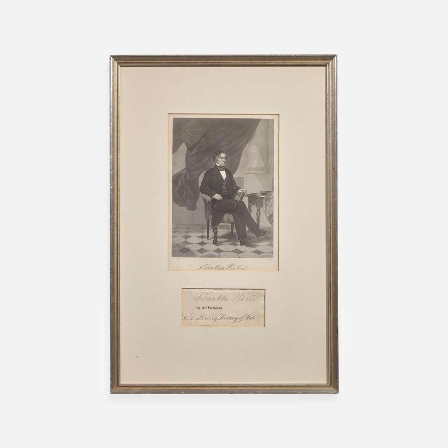 [Presidential] Fillmore, Millard, and Franklin Pierce and James Buchanan Group of 3 Signed Items