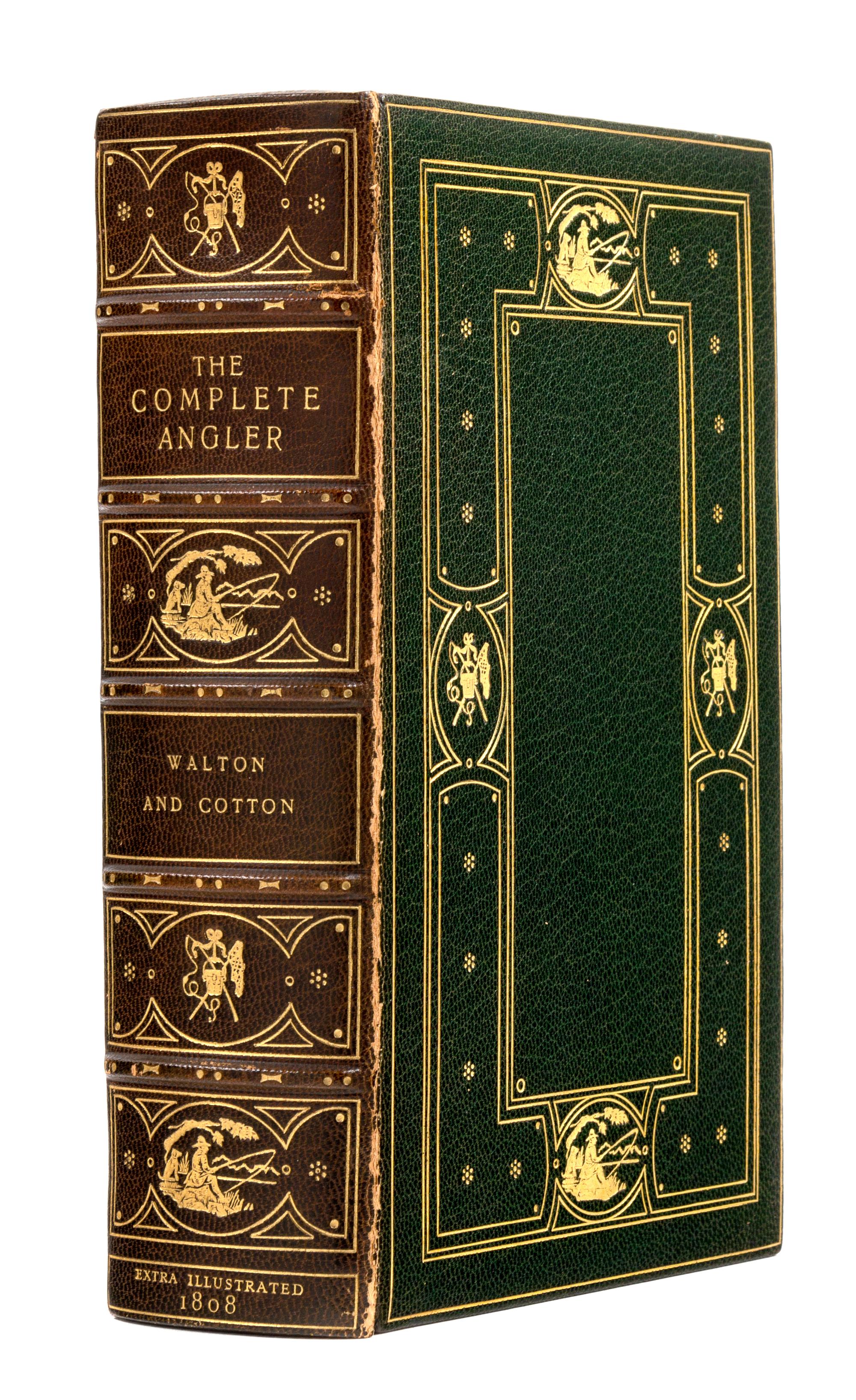 WALTON, Izaac (1593-1683) -- Cotton, Charles (1630-1687). The Complete Angler. London: Printed for Samuel Bagster, 1808.
