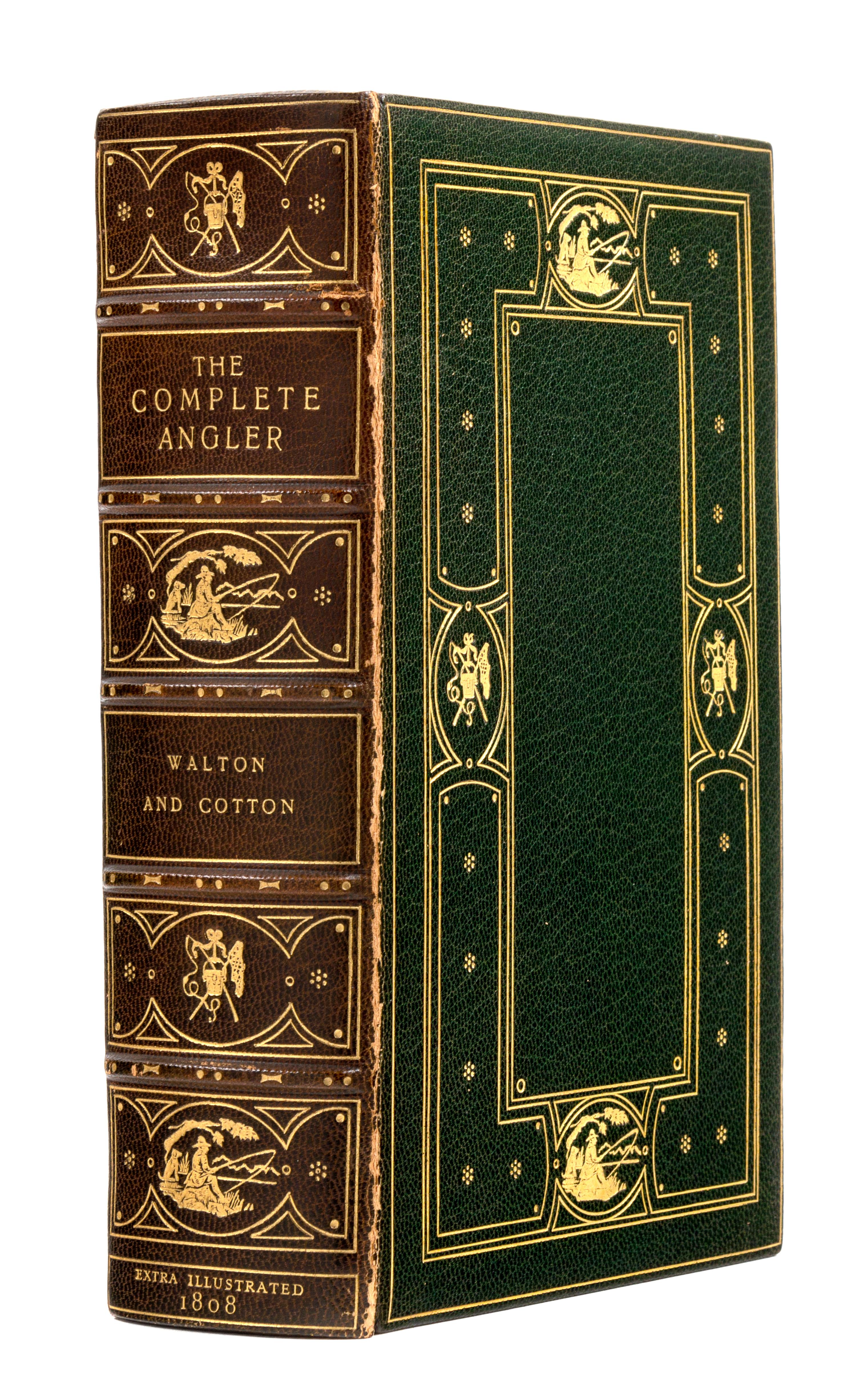 WALTON, Izaac (1593-1683) -- Cotton, Charles (1630-1687). The Complete Angler. London: Printed for Samuel Bagster, 1808.