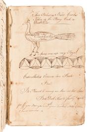 [MANUSCRIPT - CIPHERING]. EVANS, Cadwallader. Ciphering Book of a Colonial Schoolboy. [Philadelphia], 6 April-26 July 1763.