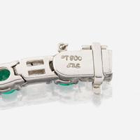 An emerald, diamond, and platinum bracelet, JB Star