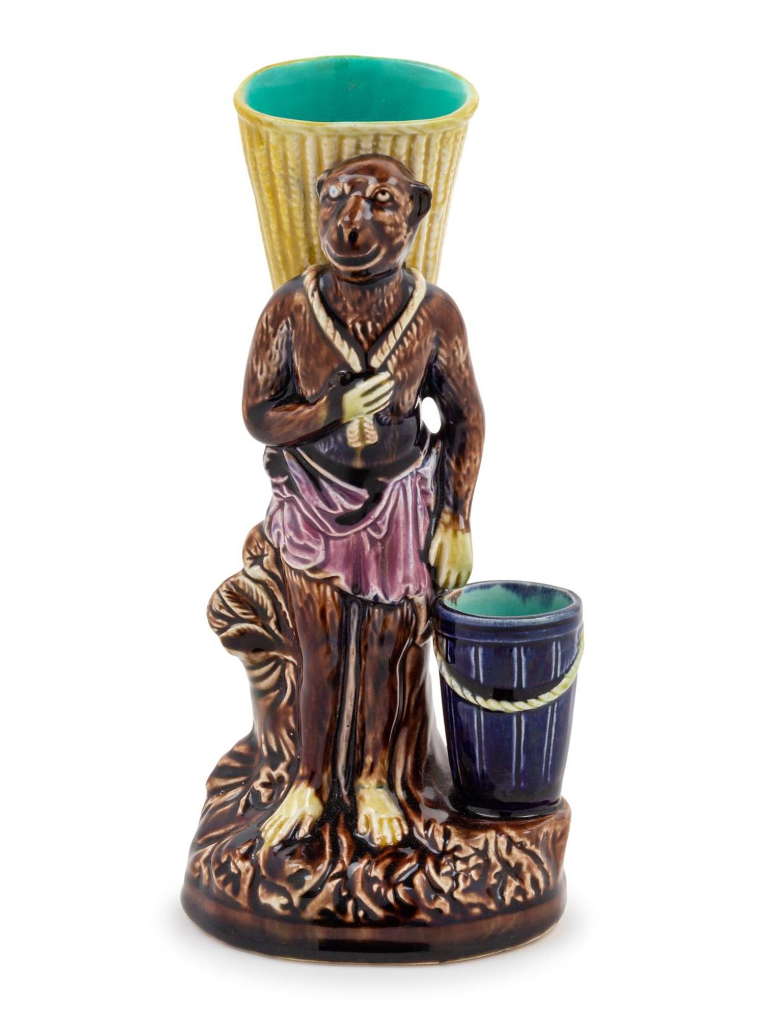 A Royal Doulton Figurine of Blue Beard and an Associated Ceramic Figurine