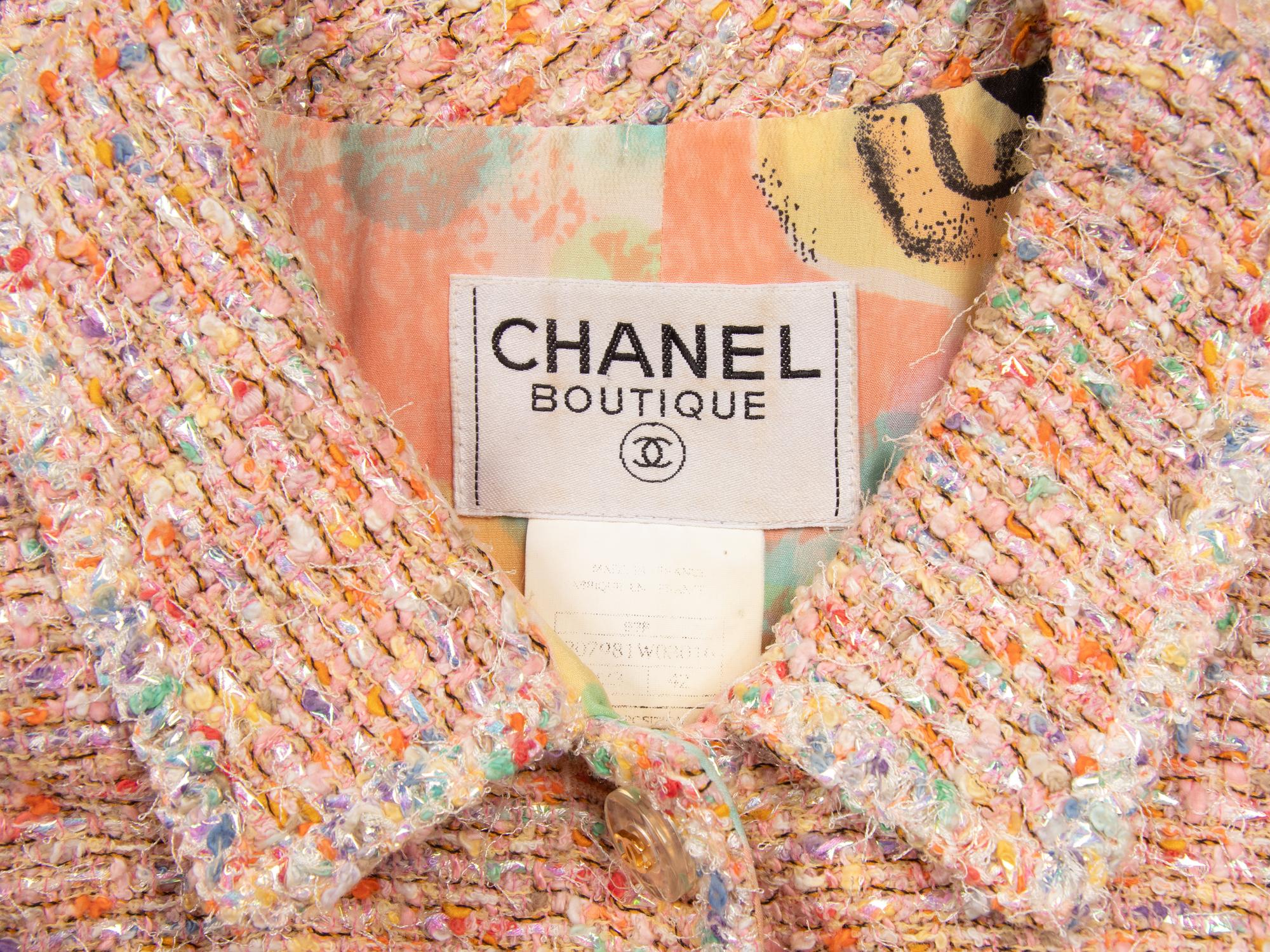 Chanel, Pink Iridescent Tweed Coat, S/S 1993
