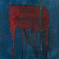 Untitled (Red on Blue)