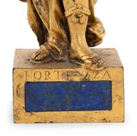 A North Italian Gilt Bronze Figure of Fortitude