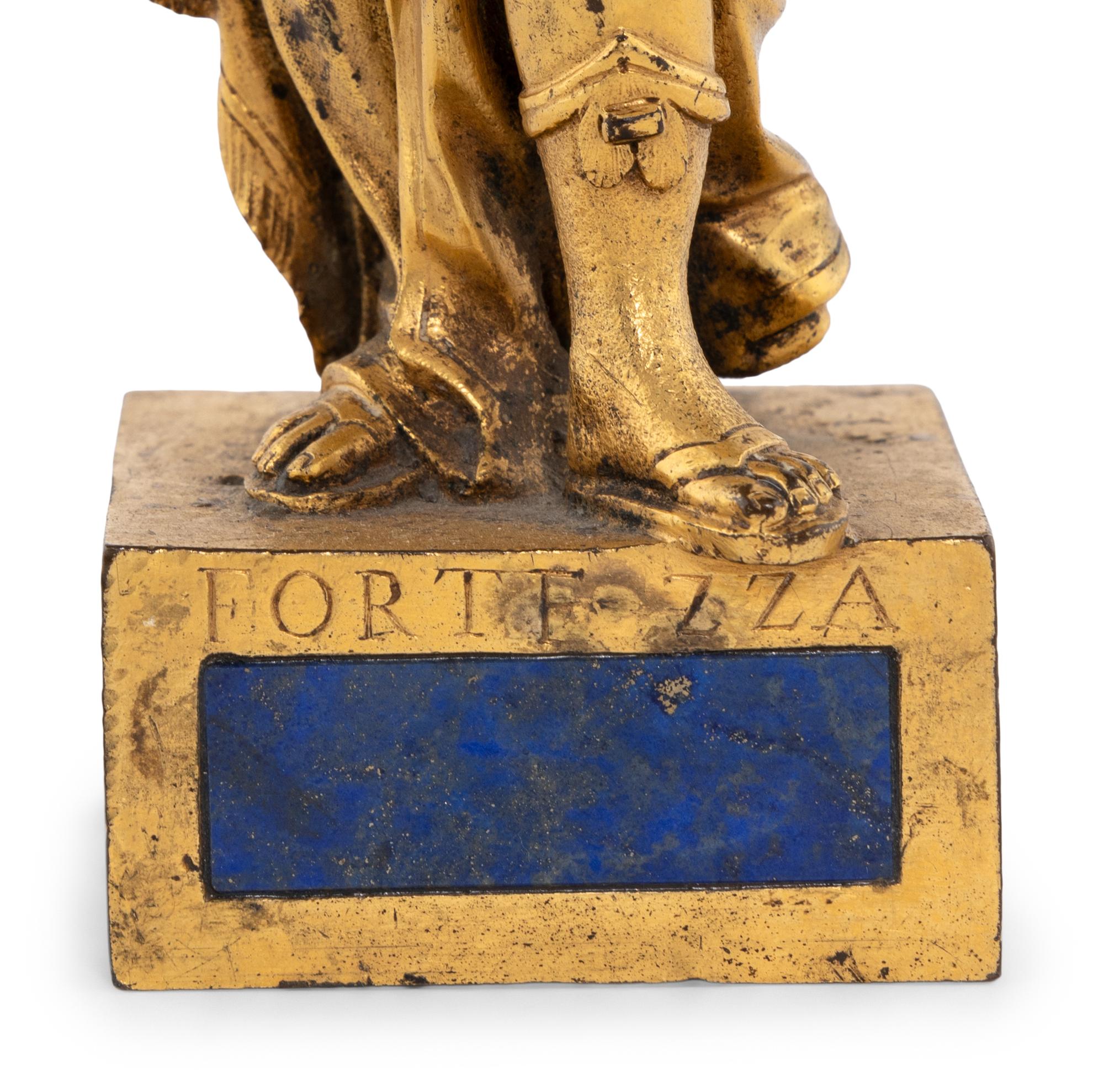 A North Italian Gilt Bronze Figure of Fortitude