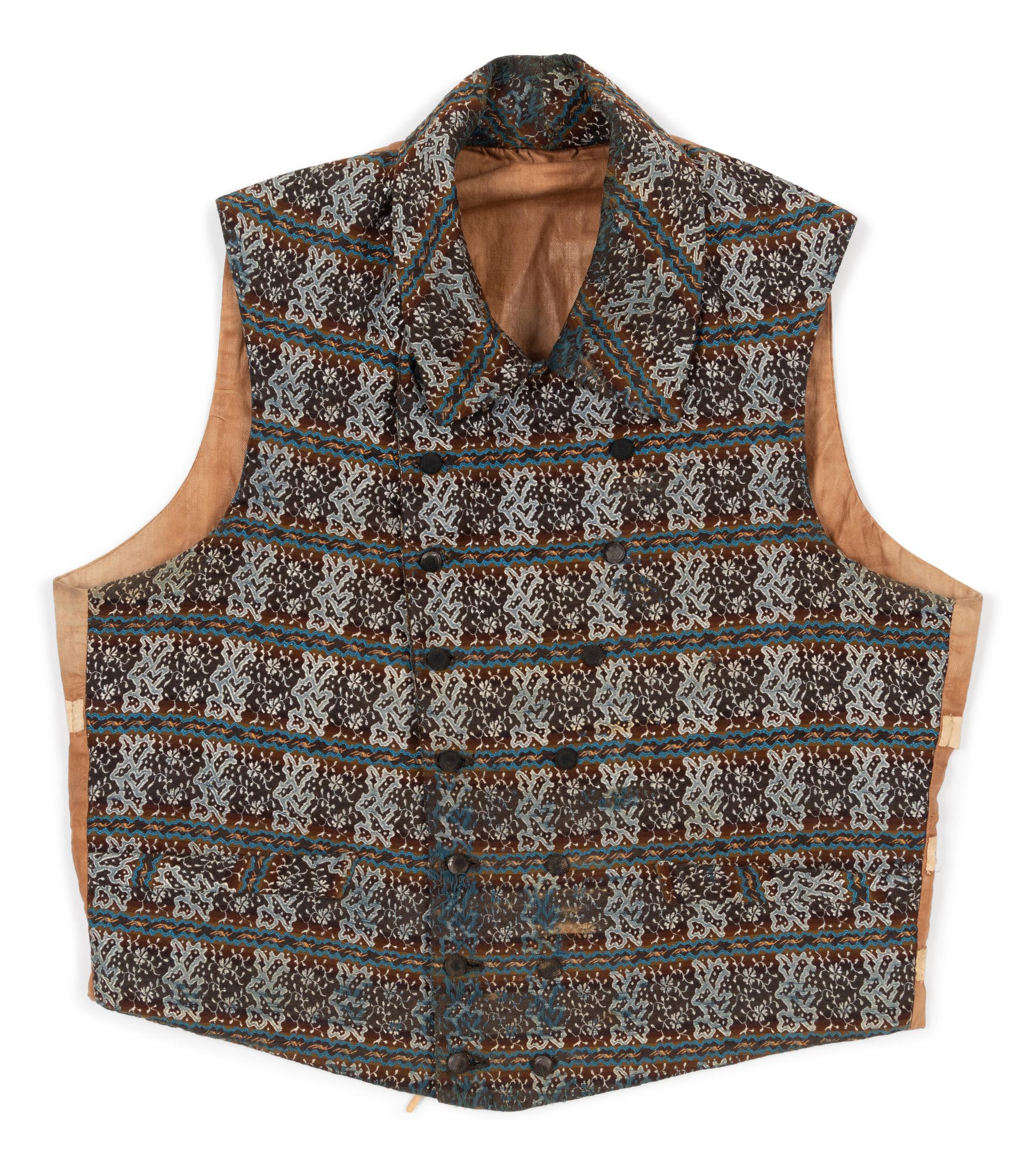 Four Men's 19th Century Waistcoats/Vests, 1840-1900